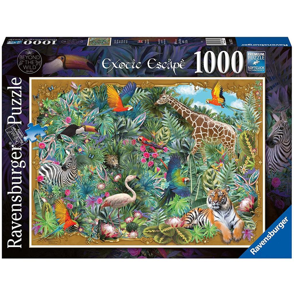 Puzzle box | Image of ornate gold frame containing a variety of animals and foliage | 1000pcs