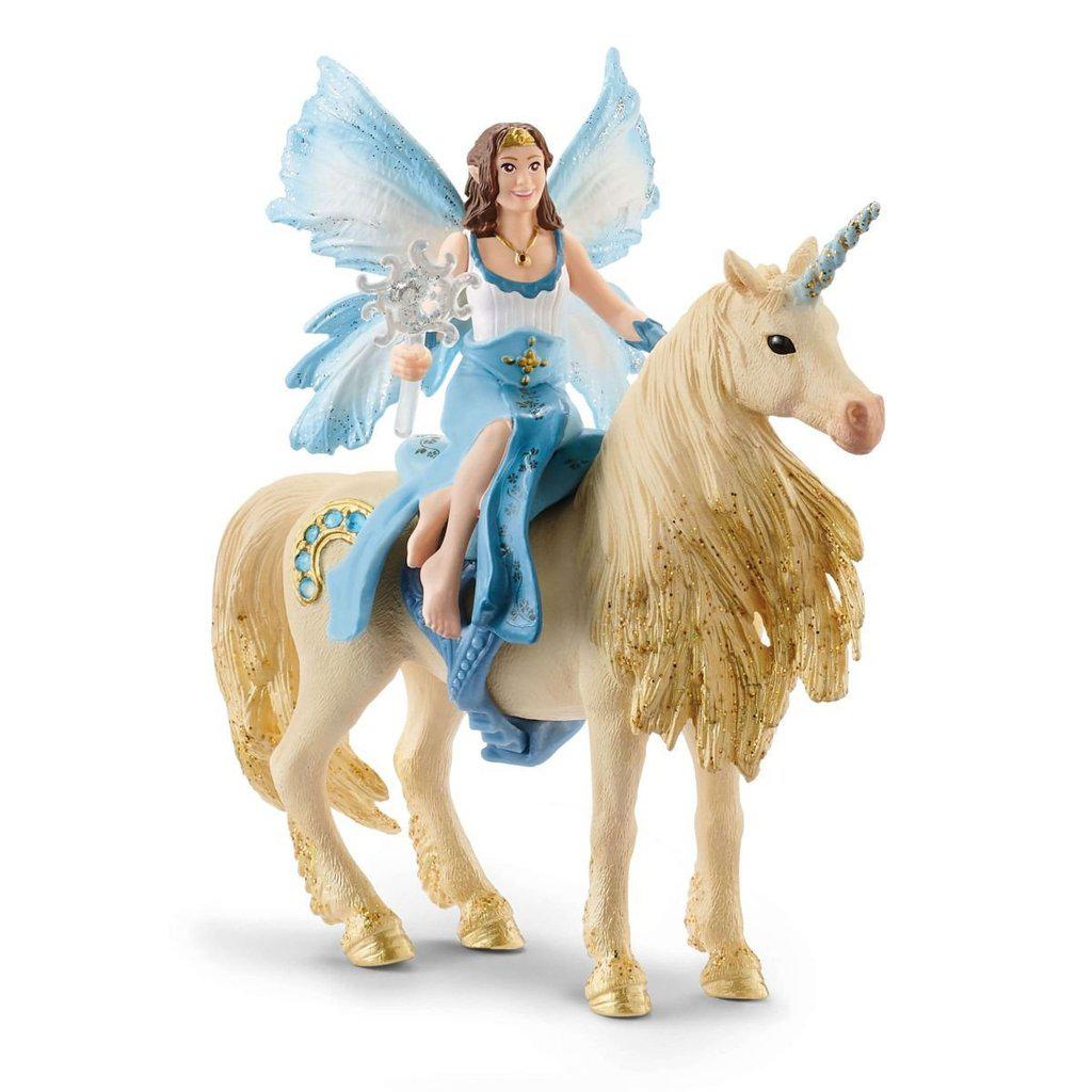 Eyela Riding on Golden Unicorn-Schleich-The Red Balloon Toy Store
