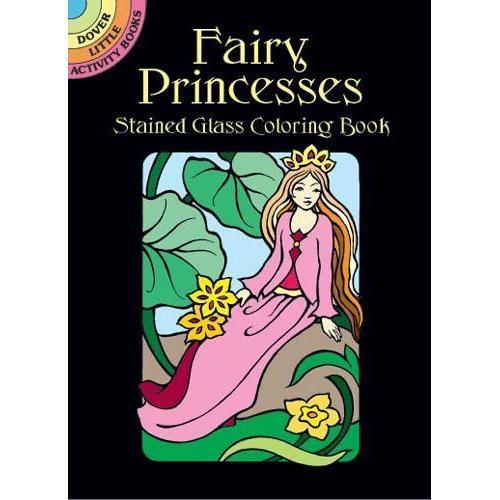 Fairy Princesses Stained Glass Coloring Book-Dover Publications-The Red Balloon Toy Store