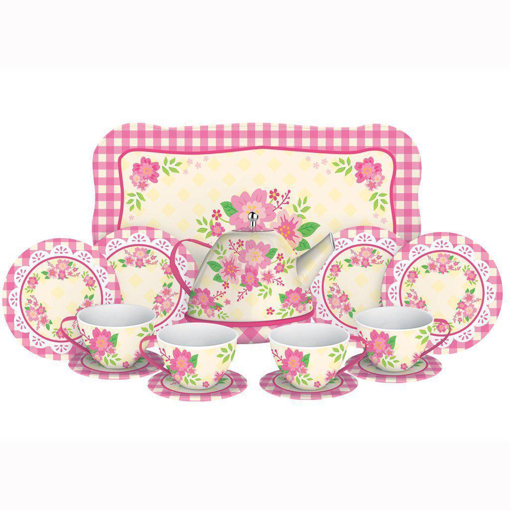 Fancy Tin Tea Set-Schylling-The Red Balloon Toy Store