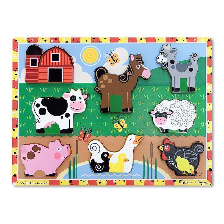 Farm Chunky Puzzle-Melissa & Doug-The Red Balloon Toy Store