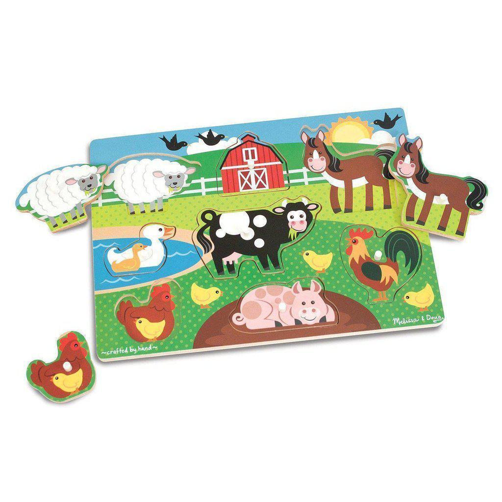 Farm Peg Puzzle-Melissa & Doug-The Red Balloon Toy Store