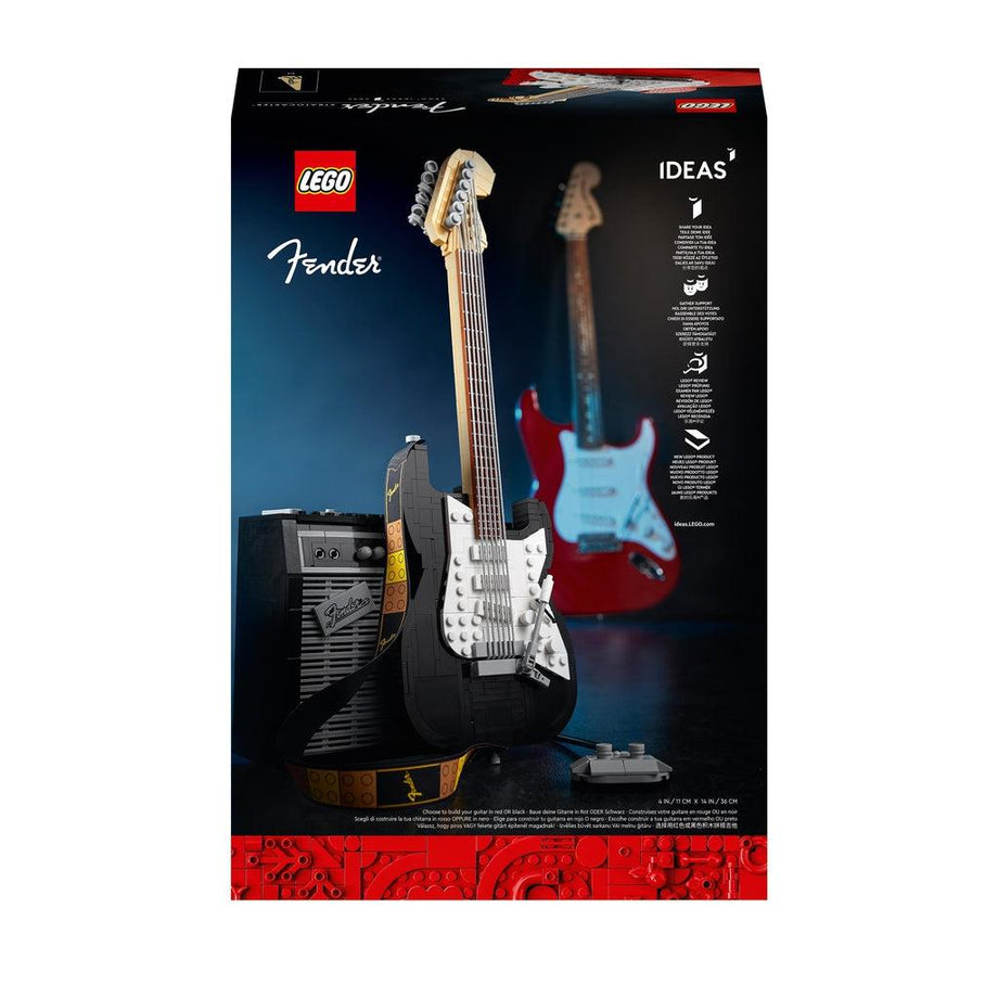 LEGO Ideas Fender Stratocaster 21329 DIY Guitar Model Building Set with 65  Princeton Reverb Amplifier & Authentic Accessories, Great Birthday Gift 