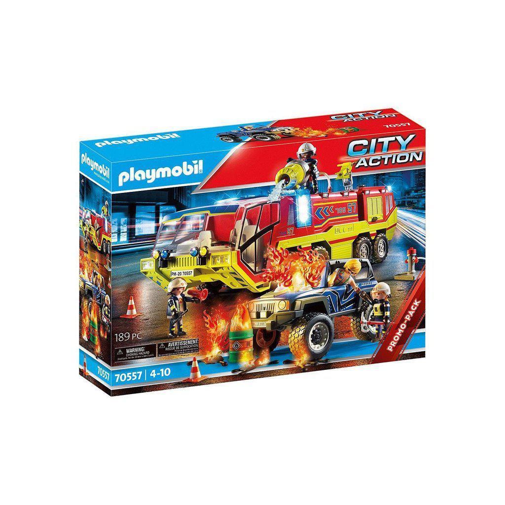 Fire Engine with Truck-Playmobil-The Red Balloon Toy Store