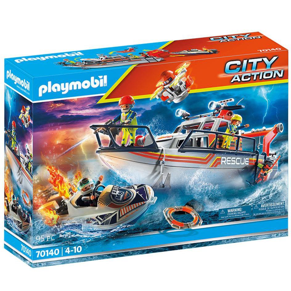 Fire Rescue with Personal Watercraft-Playmobil-The Red Balloon Toy Store