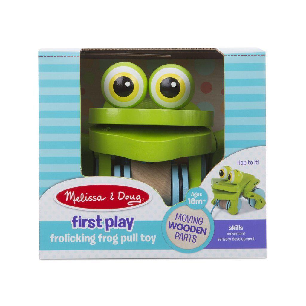 First Play - Frolicking Frog Pull Toy-Melissa & Doug-The Red Balloon Toy Store