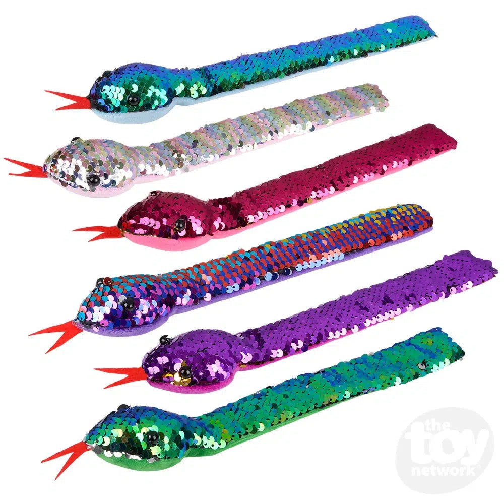 Flip Sequin Snake Slap Bracelet Assorted-The Toy Network-The Red Balloon Toy Store