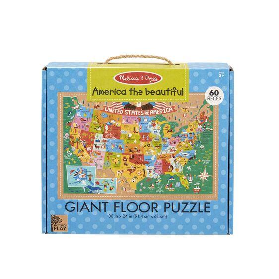 Floor Puzzle: America the Beautiful 60 pc-Melissa & Doug-The Red Balloon Toy Store