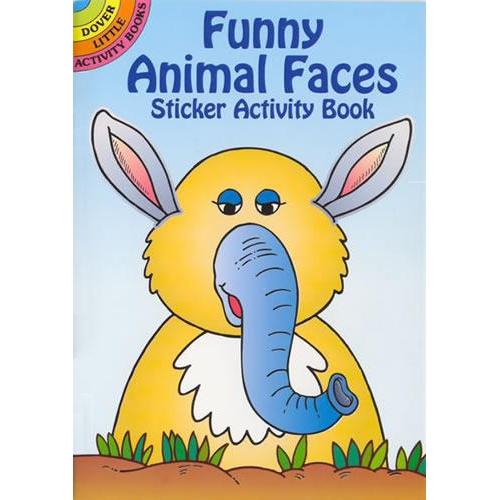 Funny Animal Faces Sticker Activity Book-Dover Publications-The Red Balloon Toy Store