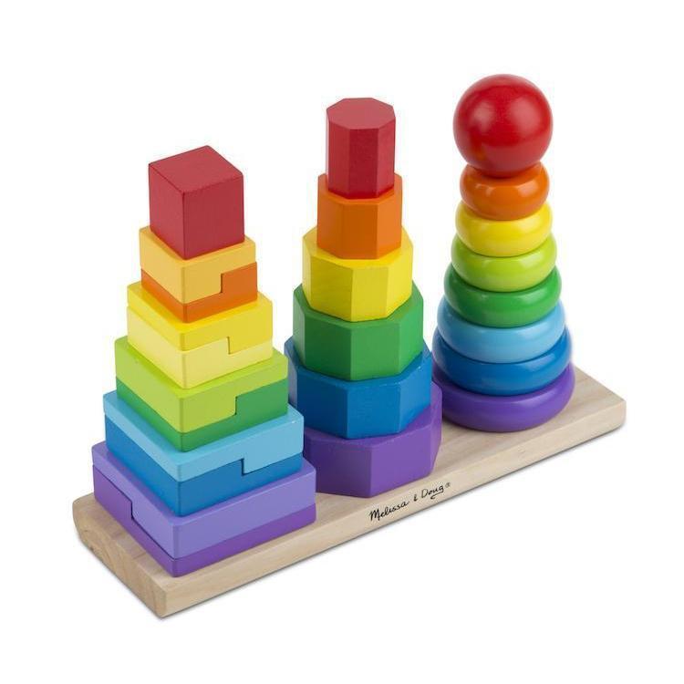 Geometric Stacker-Melissa & Doug-The Red Balloon Toy Store