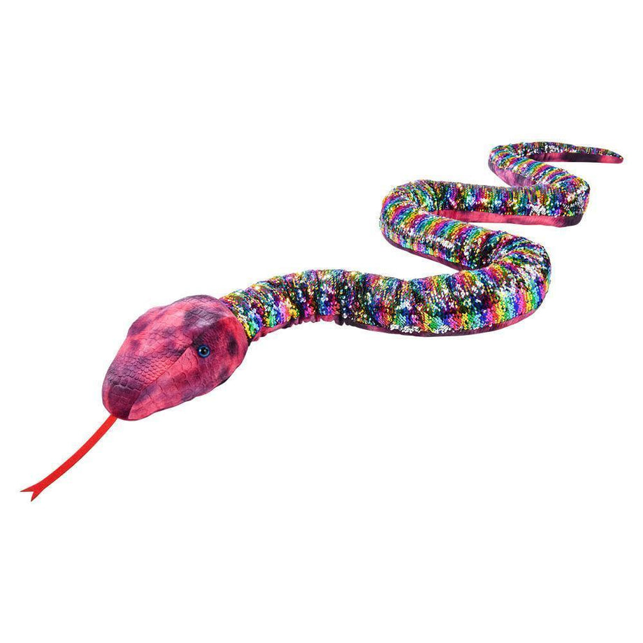 Giant Rainbow Sequin Snake The Toy