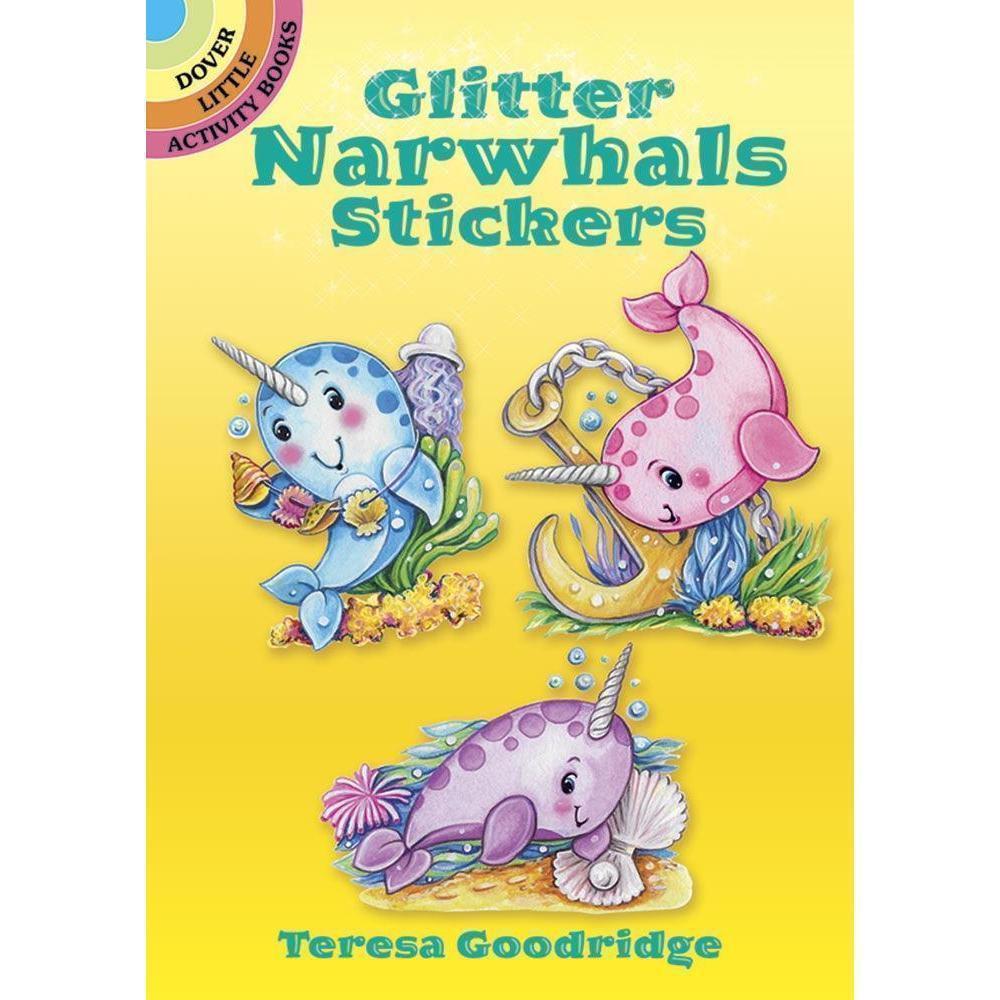 Glitter Narwhals Stickers-Dover Publications-The Red Balloon Toy Store