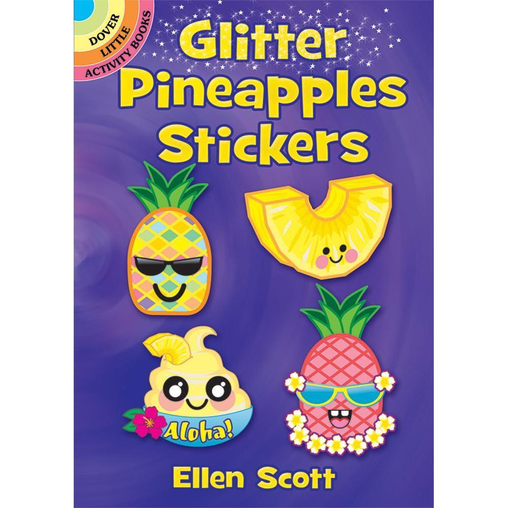Glitter Pineapples Stickers-Dover Publications-The Red Balloon Toy Store