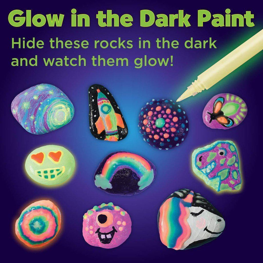 Glow in the Dark Rock Painting Kit - Fun Stuff Toys