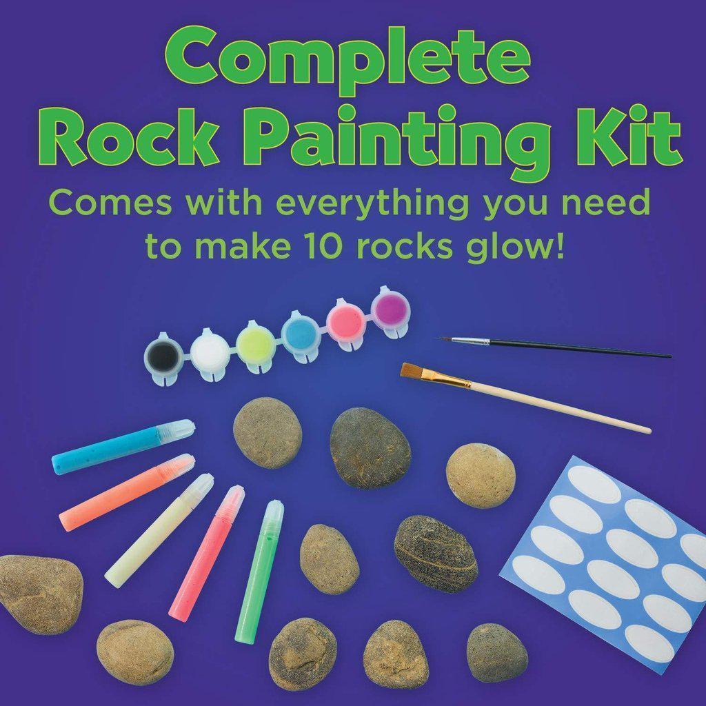 Buy glow in The Dark Rock Painting Kit for Kids - Arts and crafts for girls Boys  Ages 6-12 - Art craft Kits Paint Set - Supplies for Painting Rocks - DIY