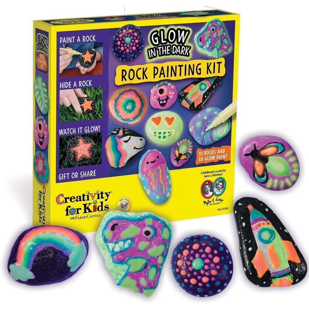 Rock Painting Kit for Kids - Arts and Crafts Set for Painting and