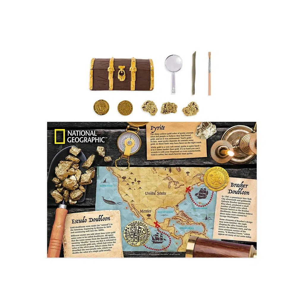learn about doubloons and about the seafaring life that lead to buried treasure from national geographic!