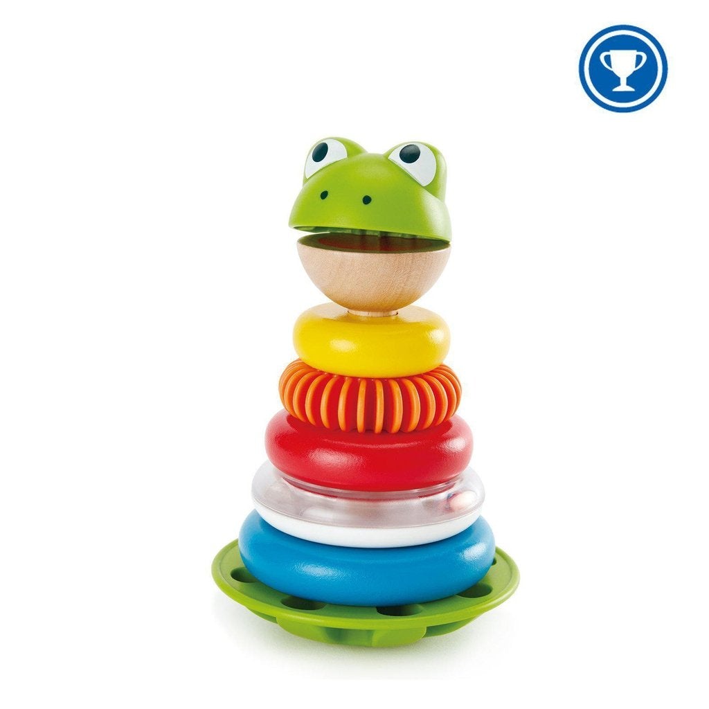 Hape Toys Mr. Frog Stacking Rings-Hape-The Red Balloon Toy Store