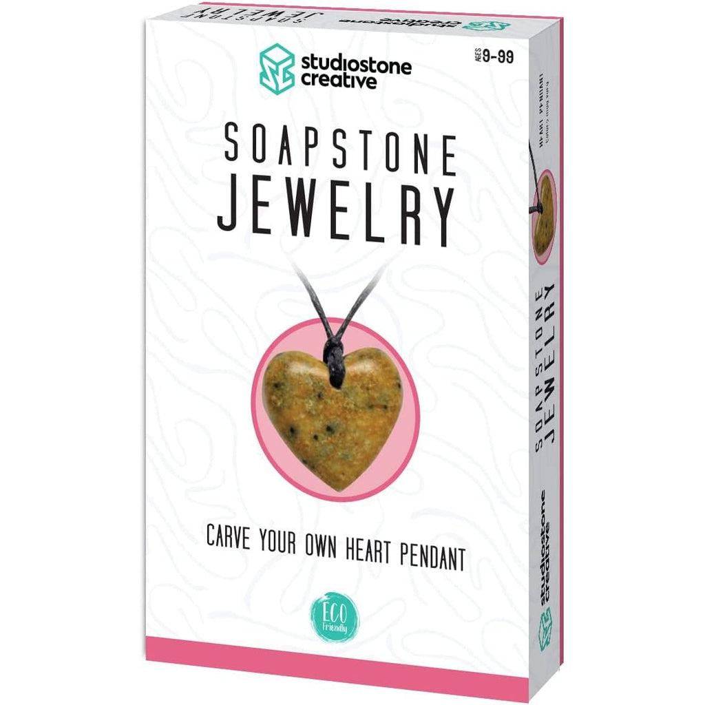 Heart Pendant Soapstone Jewelry-Studiostone-The Red Balloon Toy Store