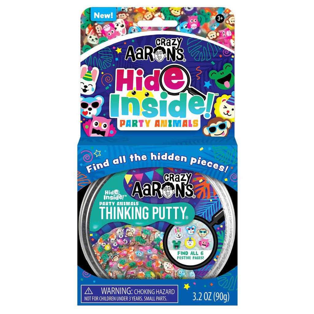 Hide Inside Thinking Putty - Party Animals-Crazy Aaron's-The Red Balloon Toy Store