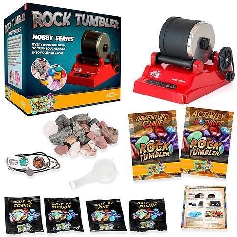NATIONAL GEOGRAPHIC Hobby Rock Tumbler Kit Includes Rough Gemstones, 4  Polishing Grits, Jewelry Fastenings and Detailed Learning Guide -  UK
