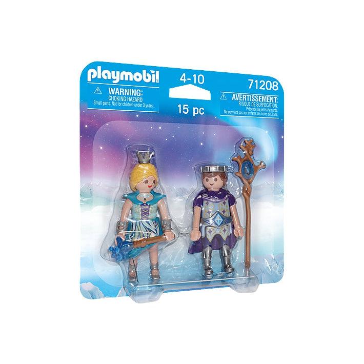 The blister card packaging contains the playmobil prince and princess inside clear plastic