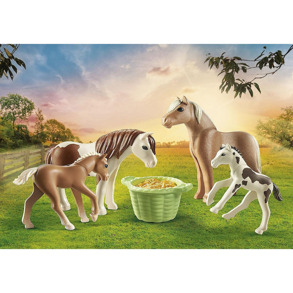 Icelandic Ponies with Foals-Playmobil-The Red Balloon Toy Store