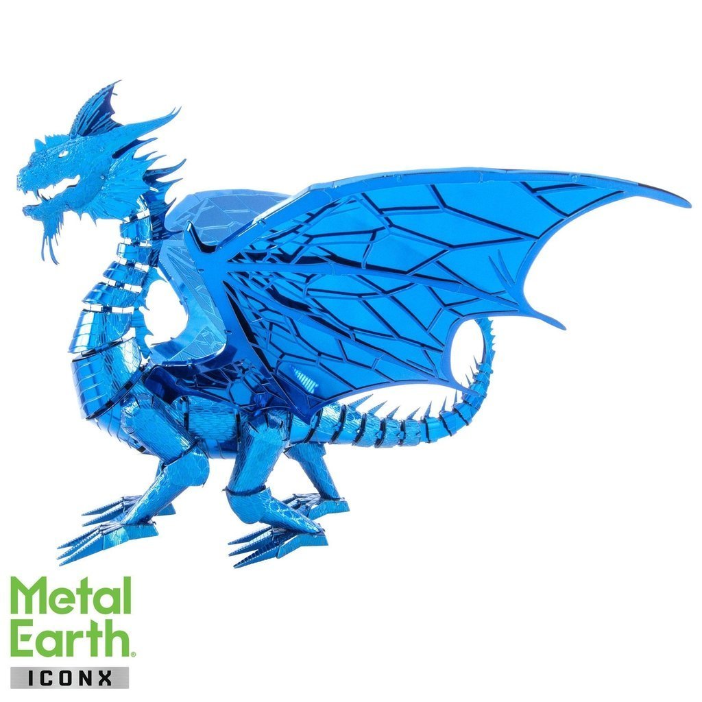 Iconx Blue Dragon-Metal Earth-The Red Balloon Toy Store