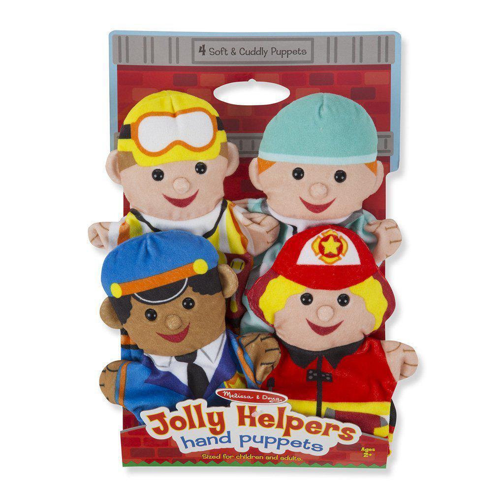 Jolly Helpers Hand Puppets-Melissa & Doug-The Red Balloon Toy Store