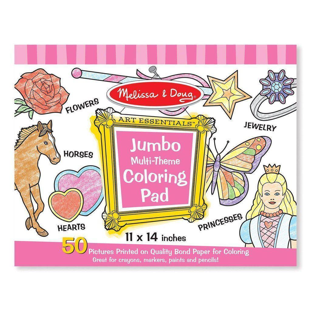 Jumbo Coloring Pad - Pink-Melissa & Doug-The Red Balloon Toy Store
