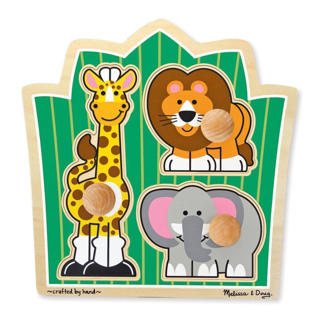 Jungle Friends (Safari) Jumbo Knob-Melissa & Doug-The Red Balloon Toy Store