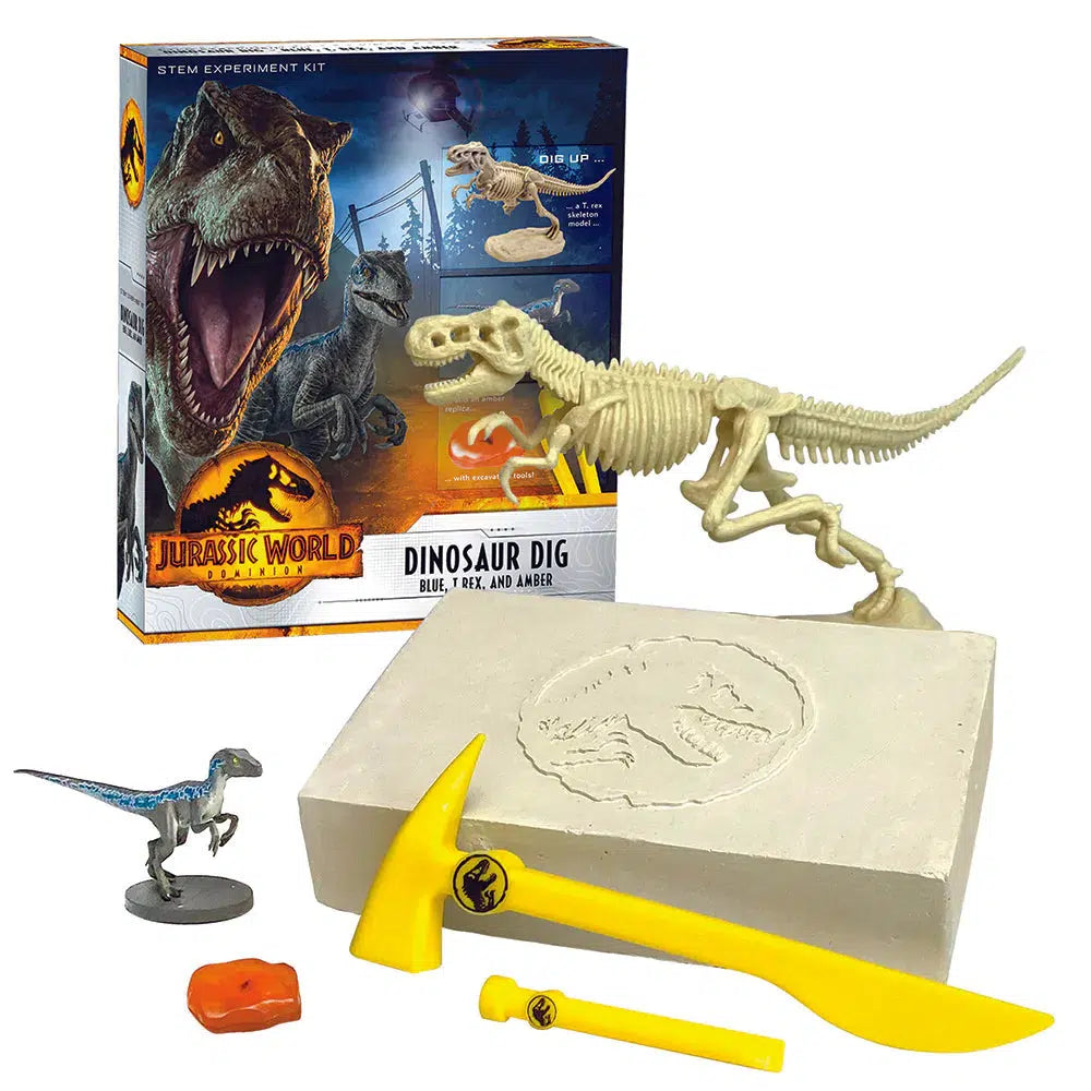 Jurassic World: Dinosaur Dig - Blue, T. Rex, and Amber-Thames & Kosmos-The Red Balloon Toy Store