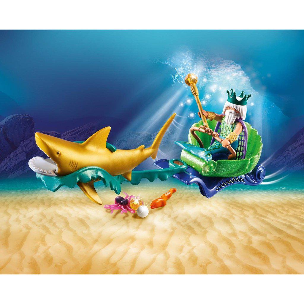 King of the Sea with Shark Carriage-Playmobil-The Red Balloon Toy Store