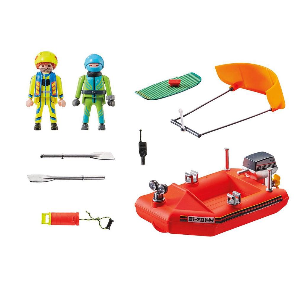 Kitesurfer Rescue with Speedboat-Playmobil-The Red Balloon Toy Store