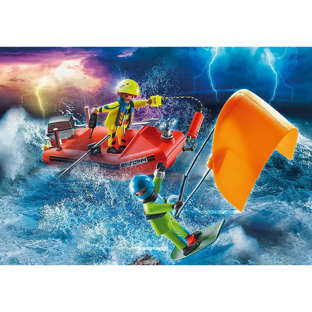 Kitesurfer Rescue with Speedboat-Playmobil-The Red Balloon Toy Store