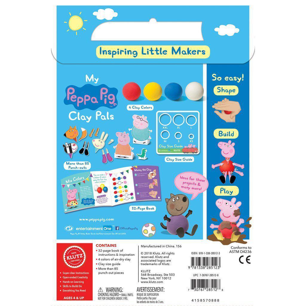 Klutz Jr - My Peppa Pig Clay Pals-KLUTZ-The Red Balloon Toy Store