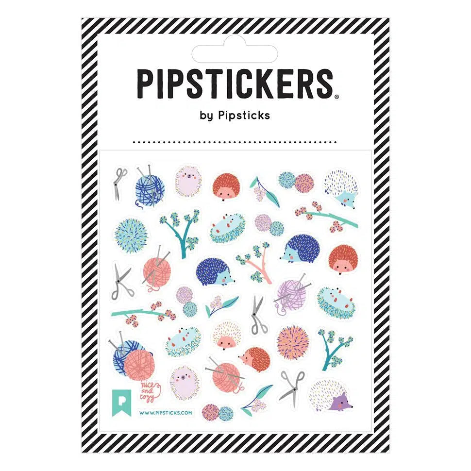 Knittin' Hedgies Stickers-PipStickers-The Red Balloon Toy Store
