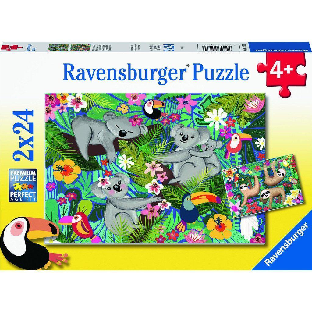 Koalas and Sloths 2x24pc-Ravensburger-The Red Balloon Toy Store