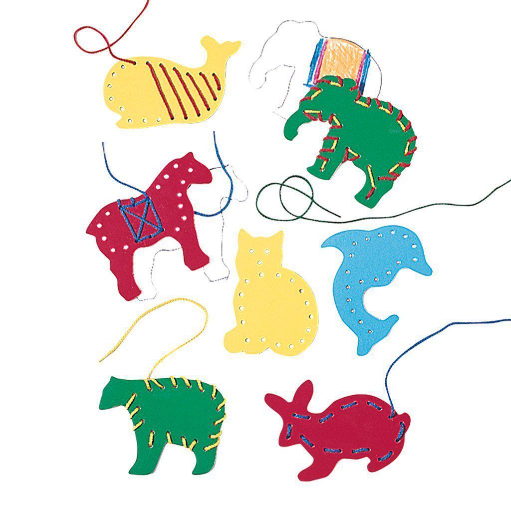 Lacing Shapes - Animals-Playmonster-The Red Balloon Toy Store