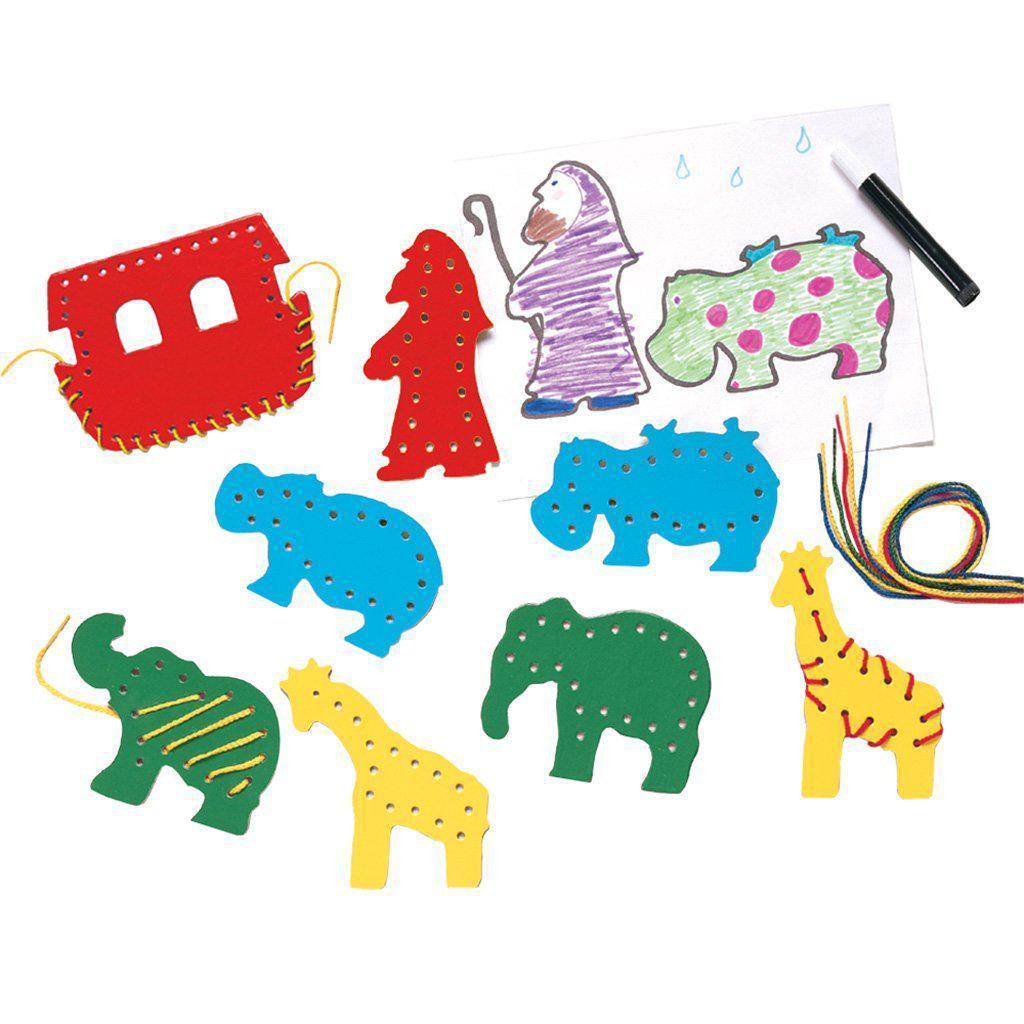 Lacing Shapes - Noah’s Ark-Playmonster-The Red Balloon Toy Store