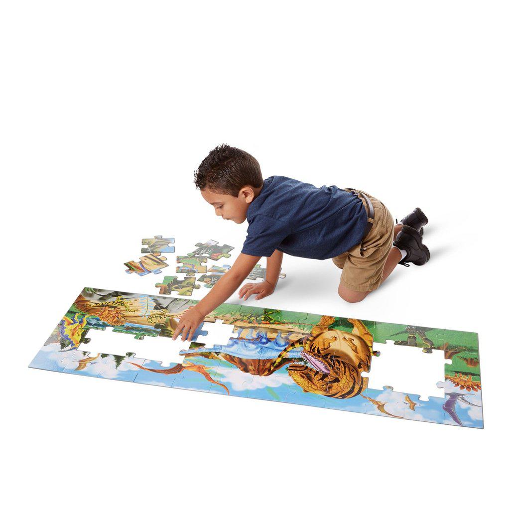 Land of Dinosaurs Floor Puzzle - 48 Pieces-Melissa & Doug-The Red Balloon Toy Store