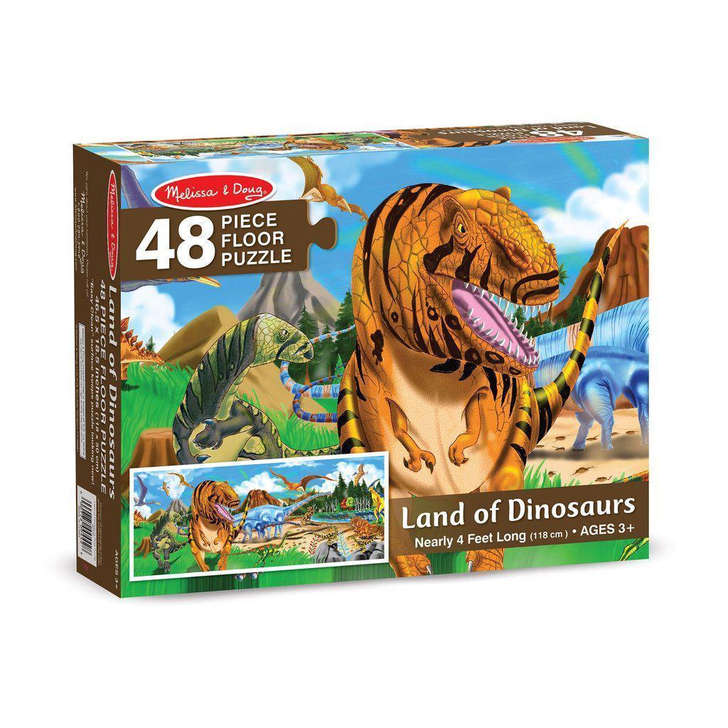 Land of Dinosaurs Floor Puzzle - 48 Pieces-Melissa & Doug-The Red Balloon Toy Store