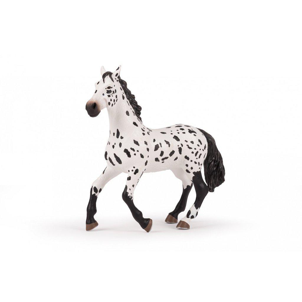 Large Black Appaloosa Horse-Papo-The Red Balloon Toy Store