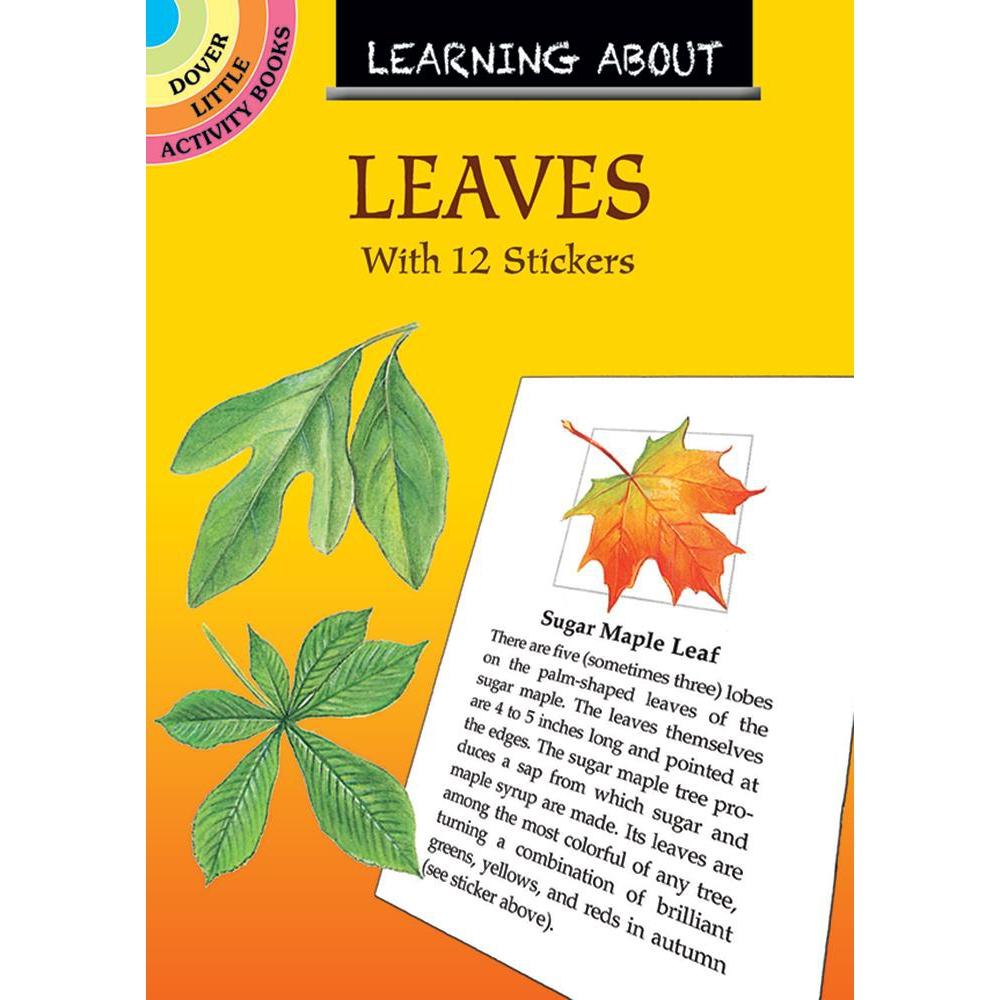 Learning About Leaves: With 12 Stickers-Dover Publications-The Red Balloon Toy Store