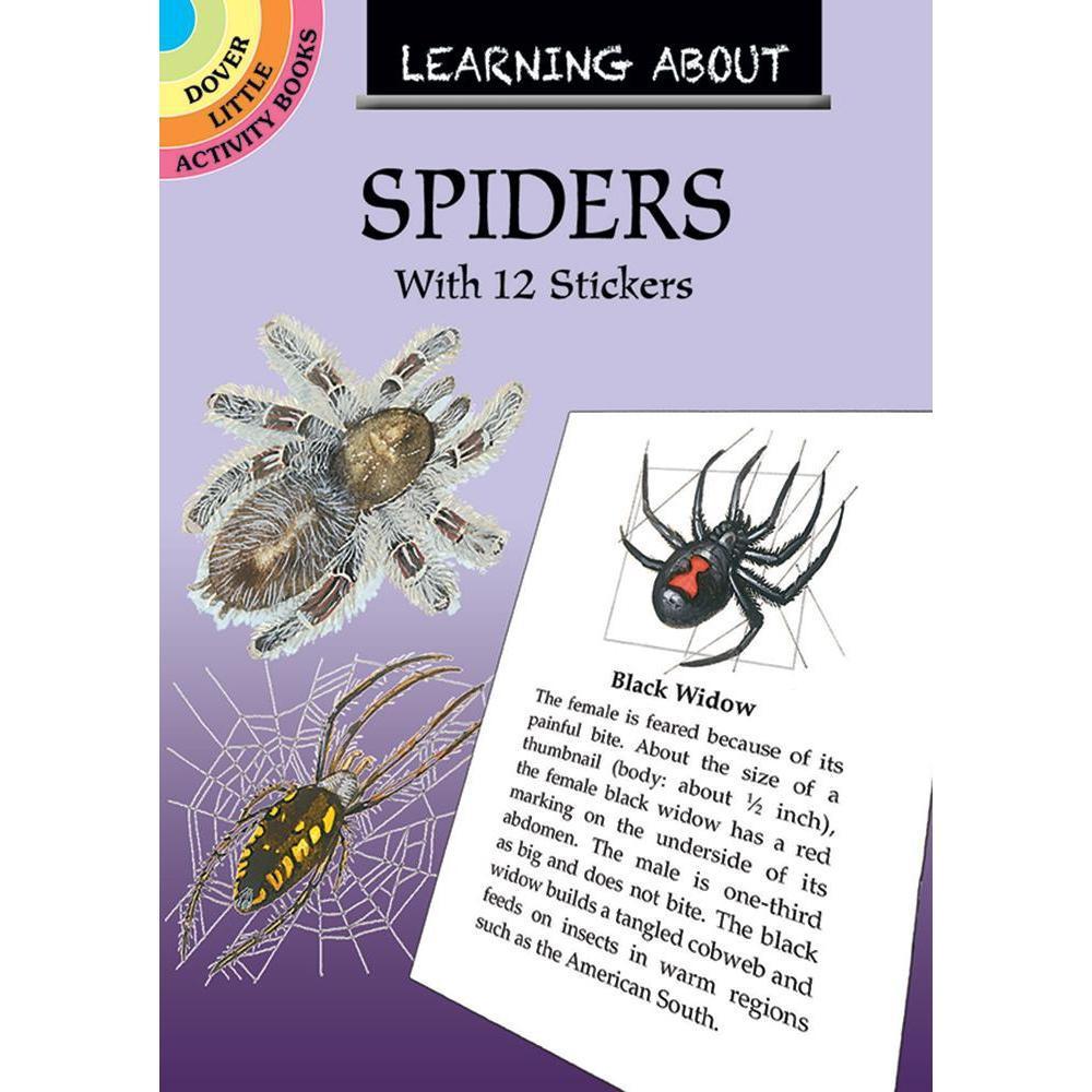 Learning About Spiders & Stickers-Dover Publications-The Red Balloon Toy Store