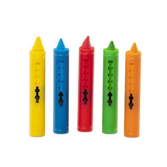 Learning Mat Crayons (5 colors)-Melissa & Doug-The Red Balloon Toy Store