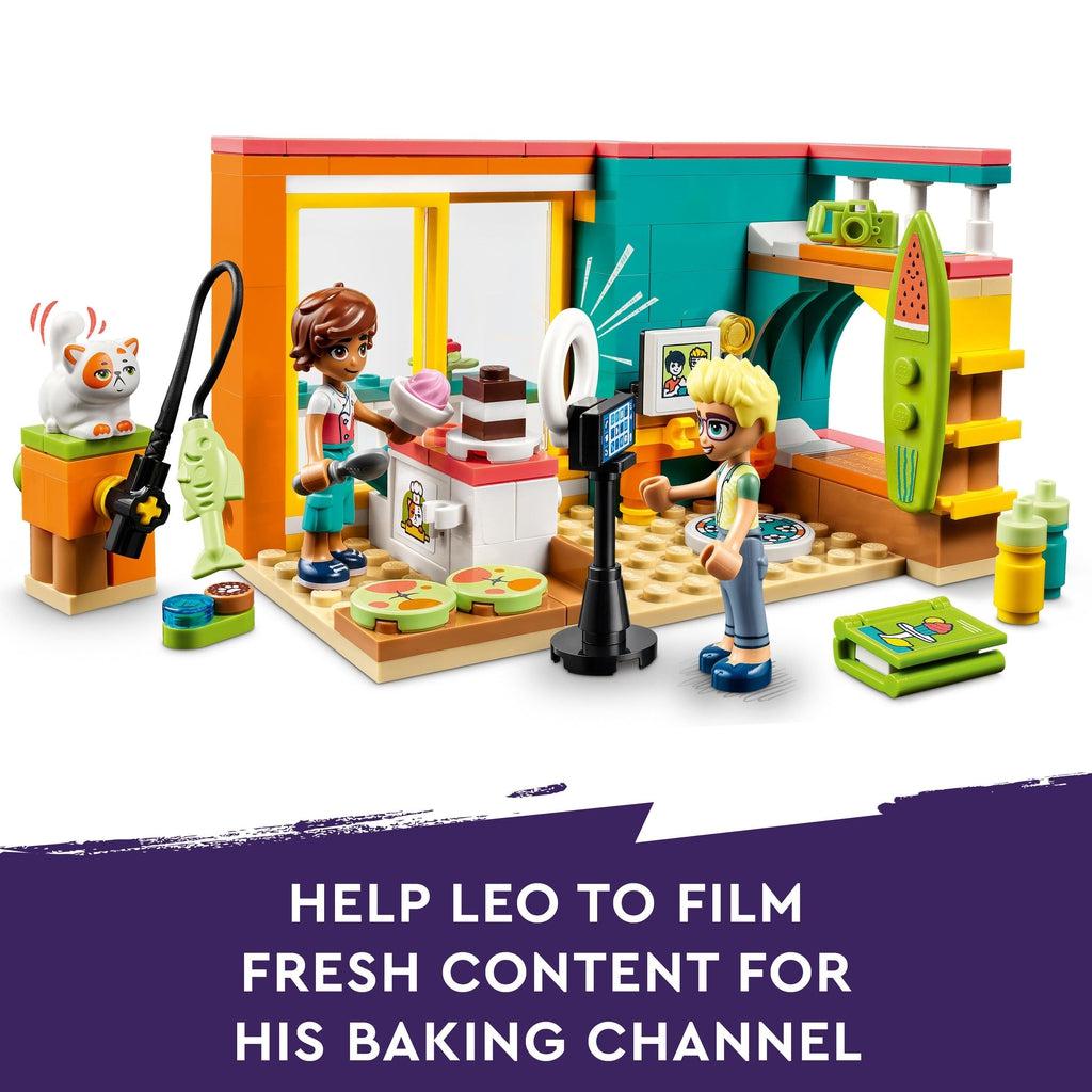 The image from the front of the box is shown again. | Image reads: Help Leo to film fresh content for his baking channel.