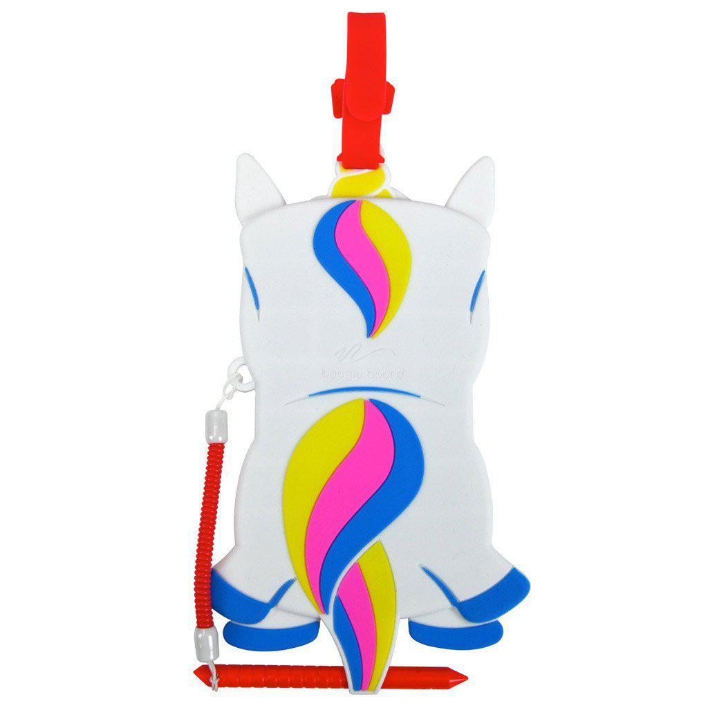 back view of lilly the unicorn. looks like a wide unicorn