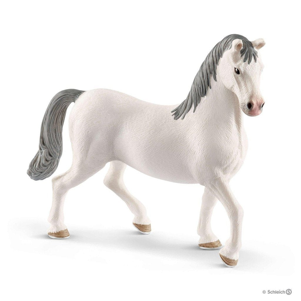 Image of the Lipizzaner Stallion figurine. It is a completely white horse with a grey mane.