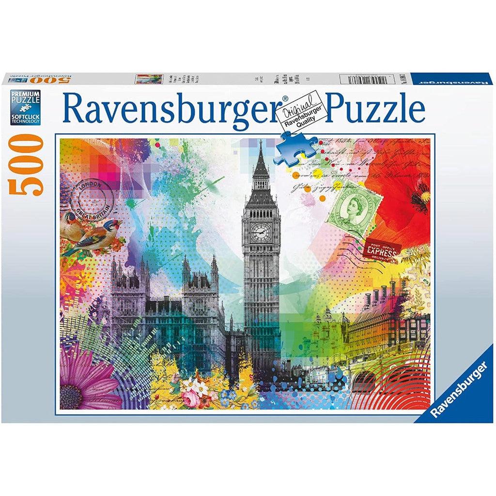 Ravensburger puzzle | Image: Postcard with famous landmarks from London | 500pcs